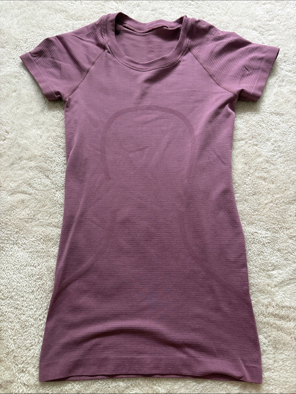 lululemon athletica Short-Sleeve Crew Top in Dusky Mauve